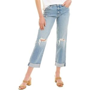 Joe's Jeans The Niki Jeans Mid Rise Boyfriend Distressed Denim Solasta NWT Sz 32